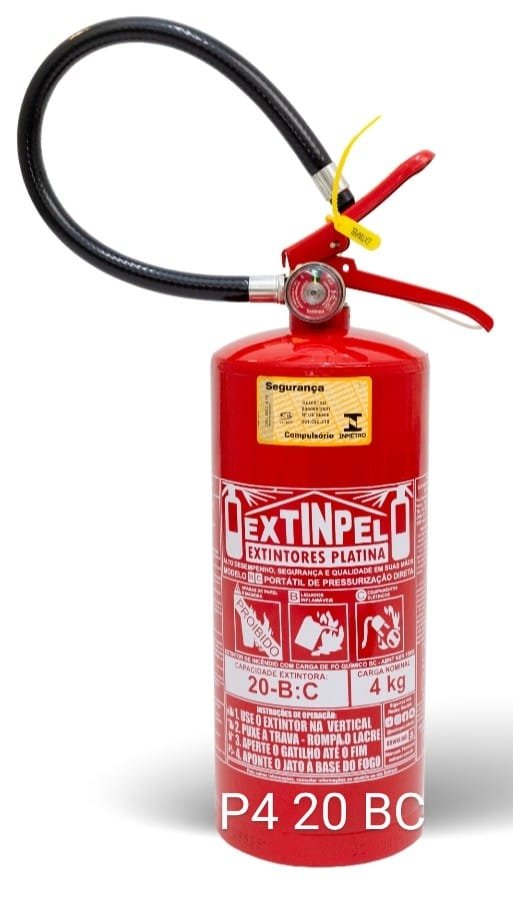 Extintor P4 20 BC- MIB – Mangueiras de incêndio